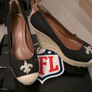 Who Dat!🖤⚜️ official NFL New Orleans Saints wedges